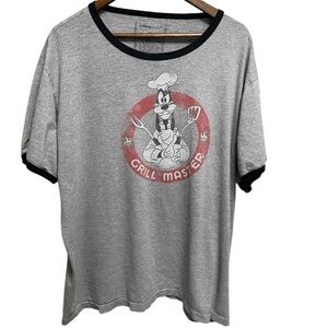 Disney Grill Master Goofy Grey T-Shirt Size XXL